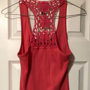 Ransom Tops - Women’s Ranson Pink Tank Top with rhinestones Ransom Tops - Women’s Ranson Pink Tank Top with rhinestones